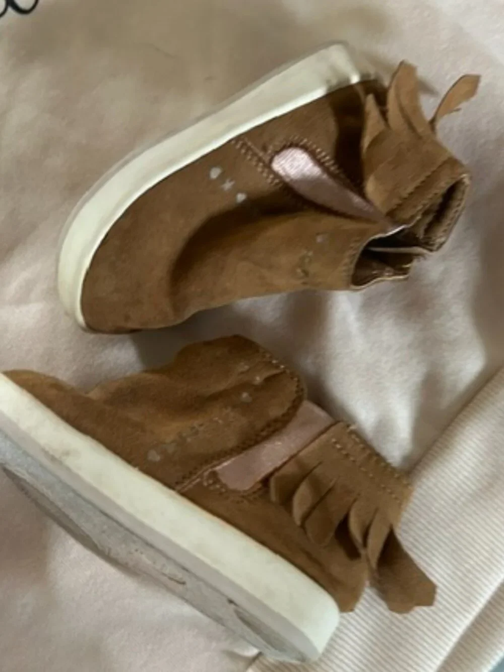 🍋‍ size 5 toddler faux leather boots shoes girls girl fall autumn five moccasin